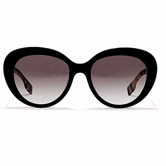 Burberry Black/Multe New Black/Multe 54mm Cat Eye Sunglasses main image 4